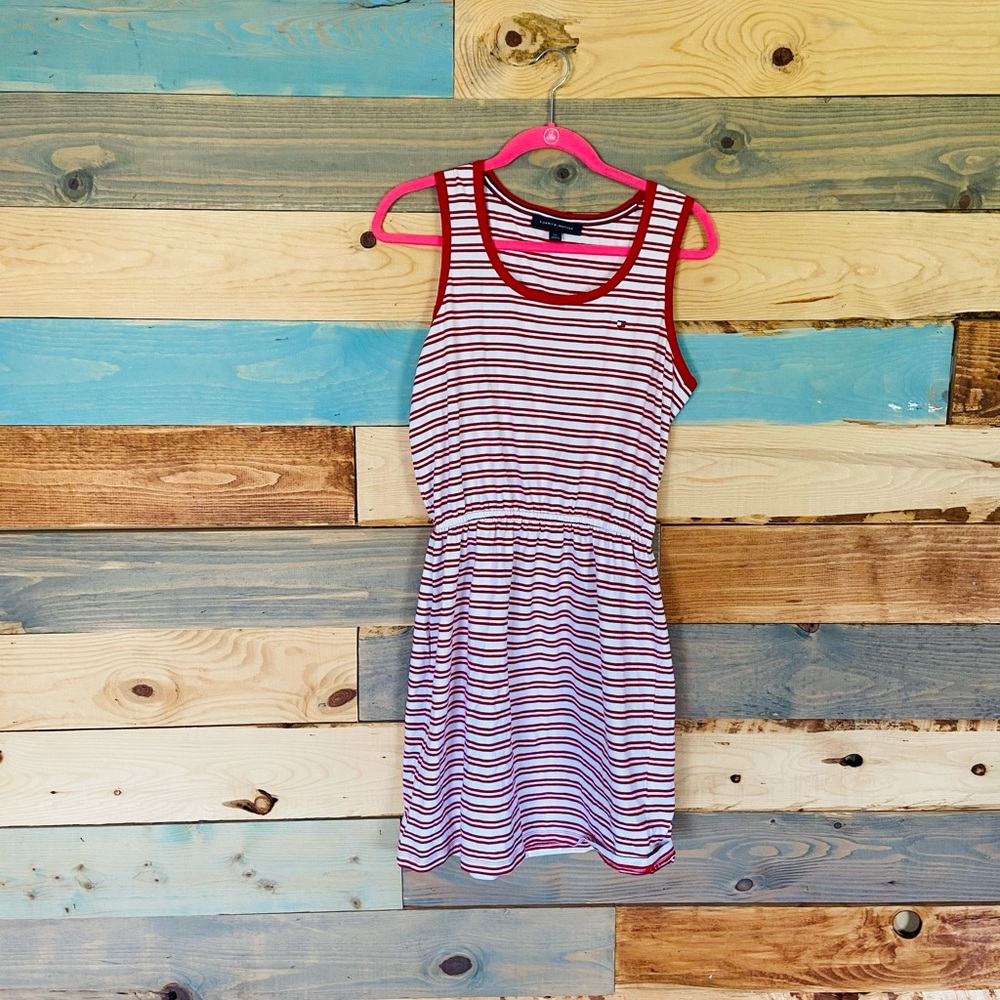 Tommy Hilfiger red and white striped Dress
